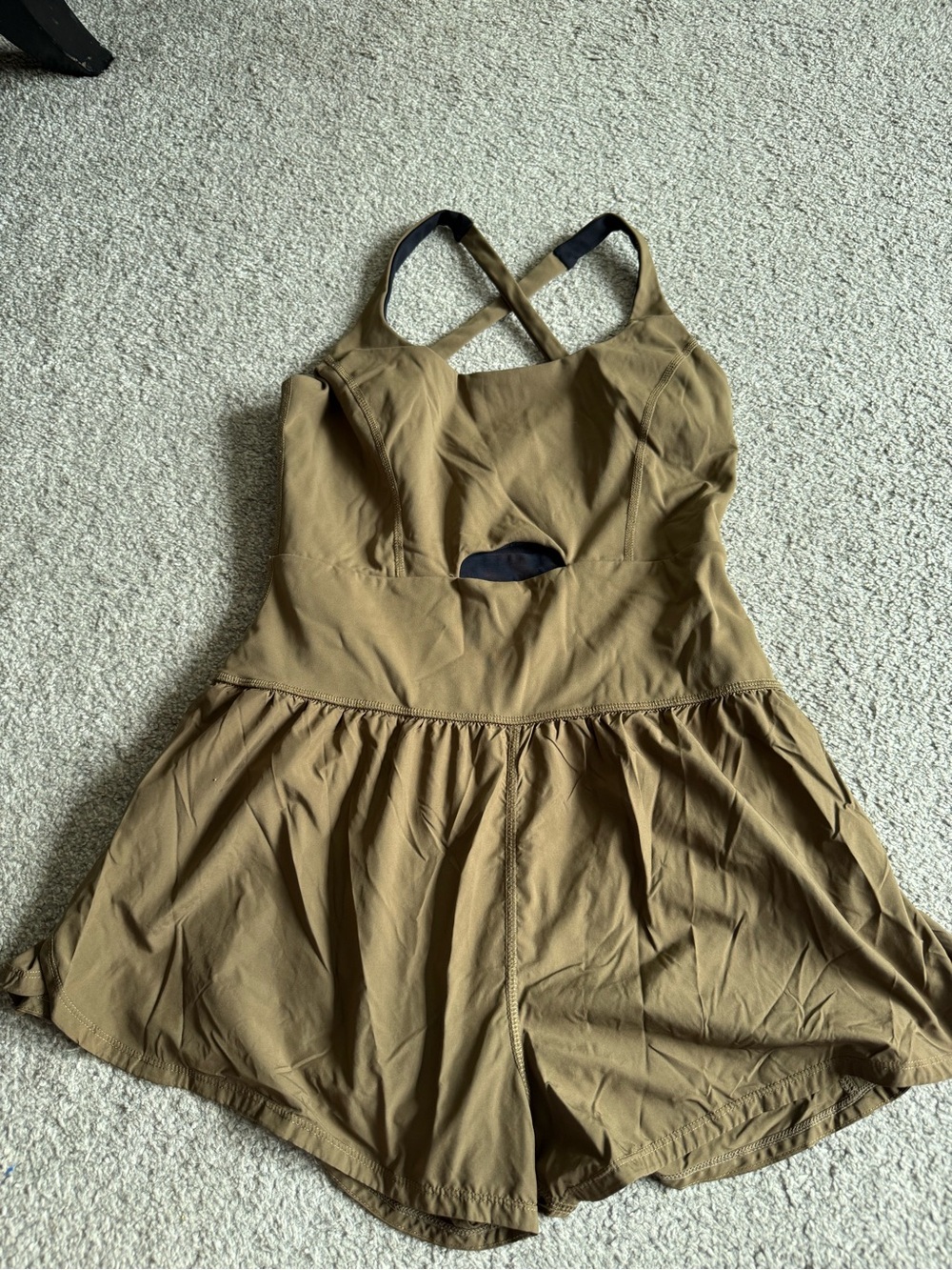 FP Movement by Free People Olive Green Romper Jumpsuit